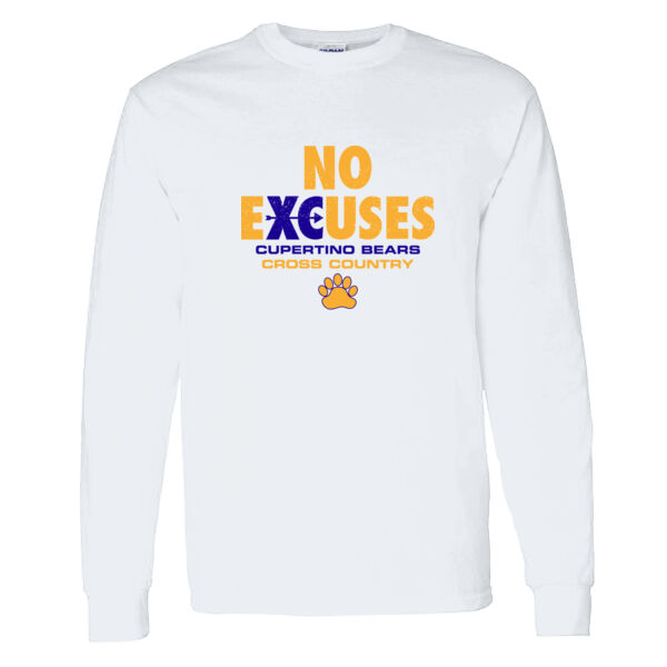 Cupertino Cross Country Heavy Cotton 100% Cotton Long Sleeve T Shirt Thumbnail