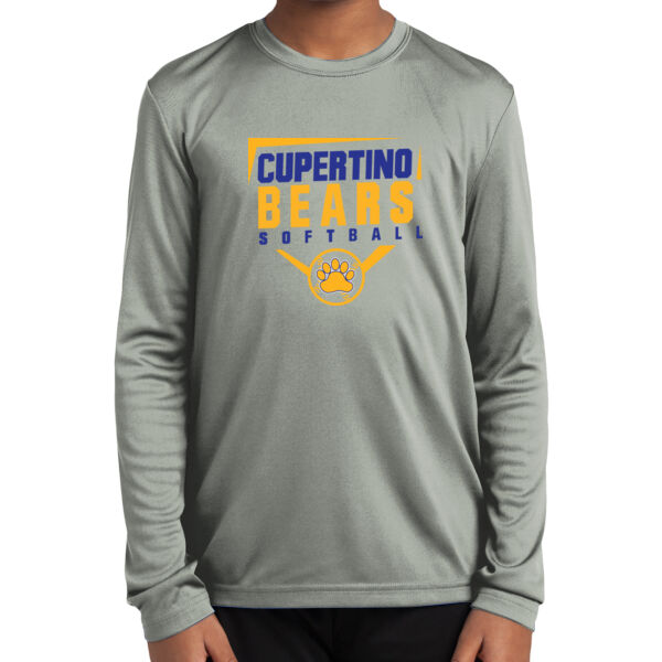 Cupertino Softball Youth Long Sleeve PosiCharge ® Competitor Tee Thumbnail