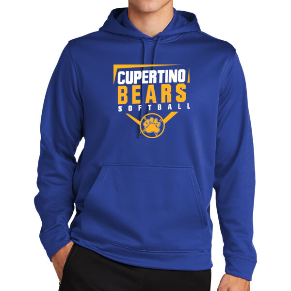 Cupertino Softball Sport Wick Fleece Hooded Pullover Thumbnail