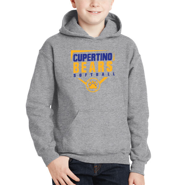 Cupertino Softball Youth Heavy Blend Hooded Sweatshirt Thumbnail