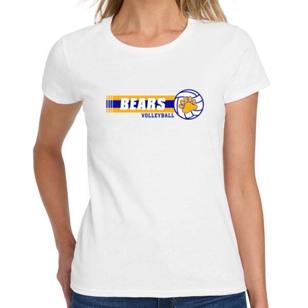 Cupertino Volleyball Ladies Heavy Cotton 100% Cotton T Shirt Thumbnail