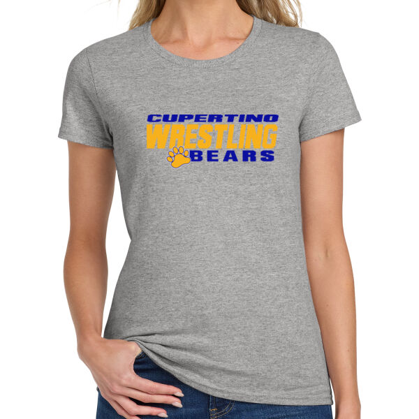 Cupertino Wrestling Ladies Heavy Cotton 100% Cotton T Shirt Thumbnail