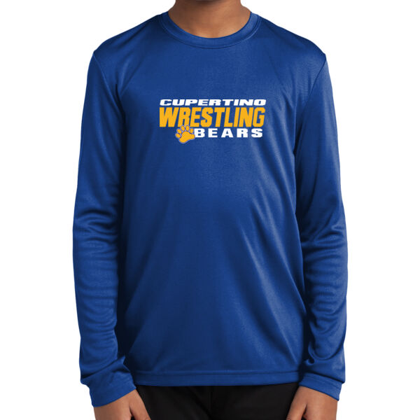 Cupertino Wrestling Youth Long Sleeve PosiCharge ® Competitor Tee Thumbnail