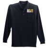 Long Sleeve Silk Touch Polo with Pocket Thumbnail